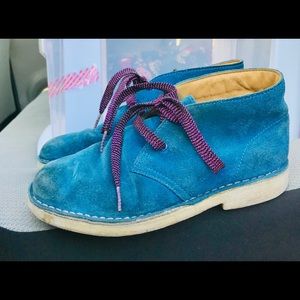 Clark original blue suede kid size 3 US
